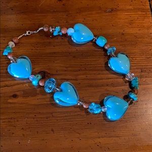 Chunky turquoise necklace